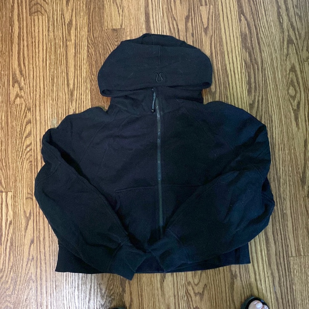 Oversized scuba full-zip